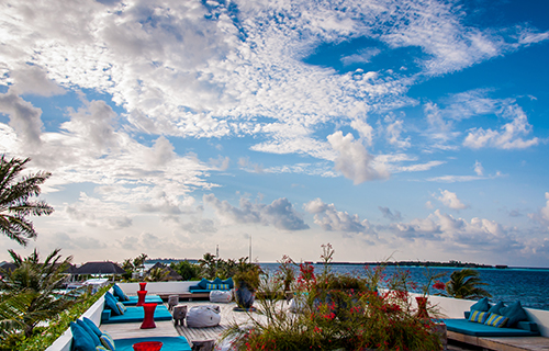 The Sunset Deck at Holiday Inn Resort Maldives