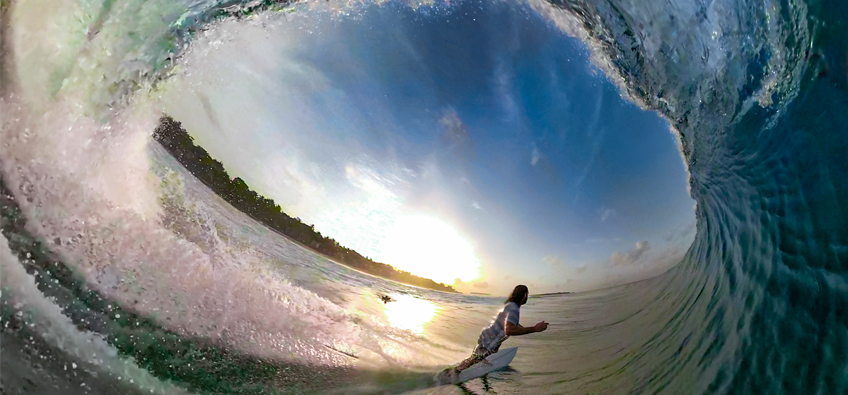 Surfing with Holiday Inn Kandooma Maldives