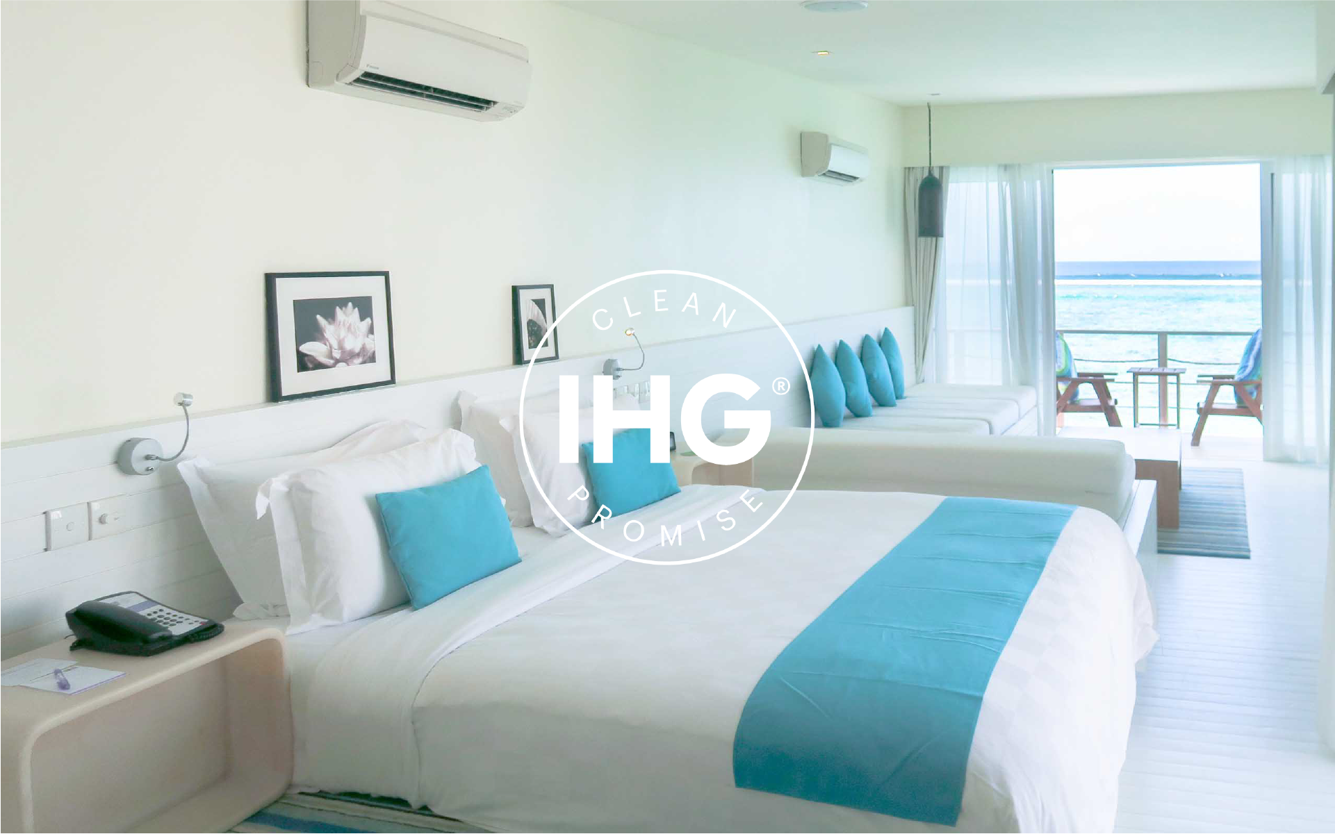 Spacious Bedrooms at Holiday Inn Resort Kandooma Maldives