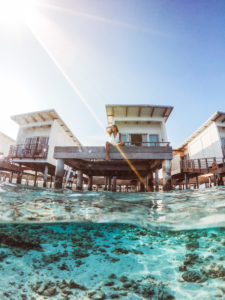 Underwater View of the Two Bedroom Overwater Pavilion